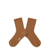 Short ribbed sock with Scottish yarn - caramel au beurre