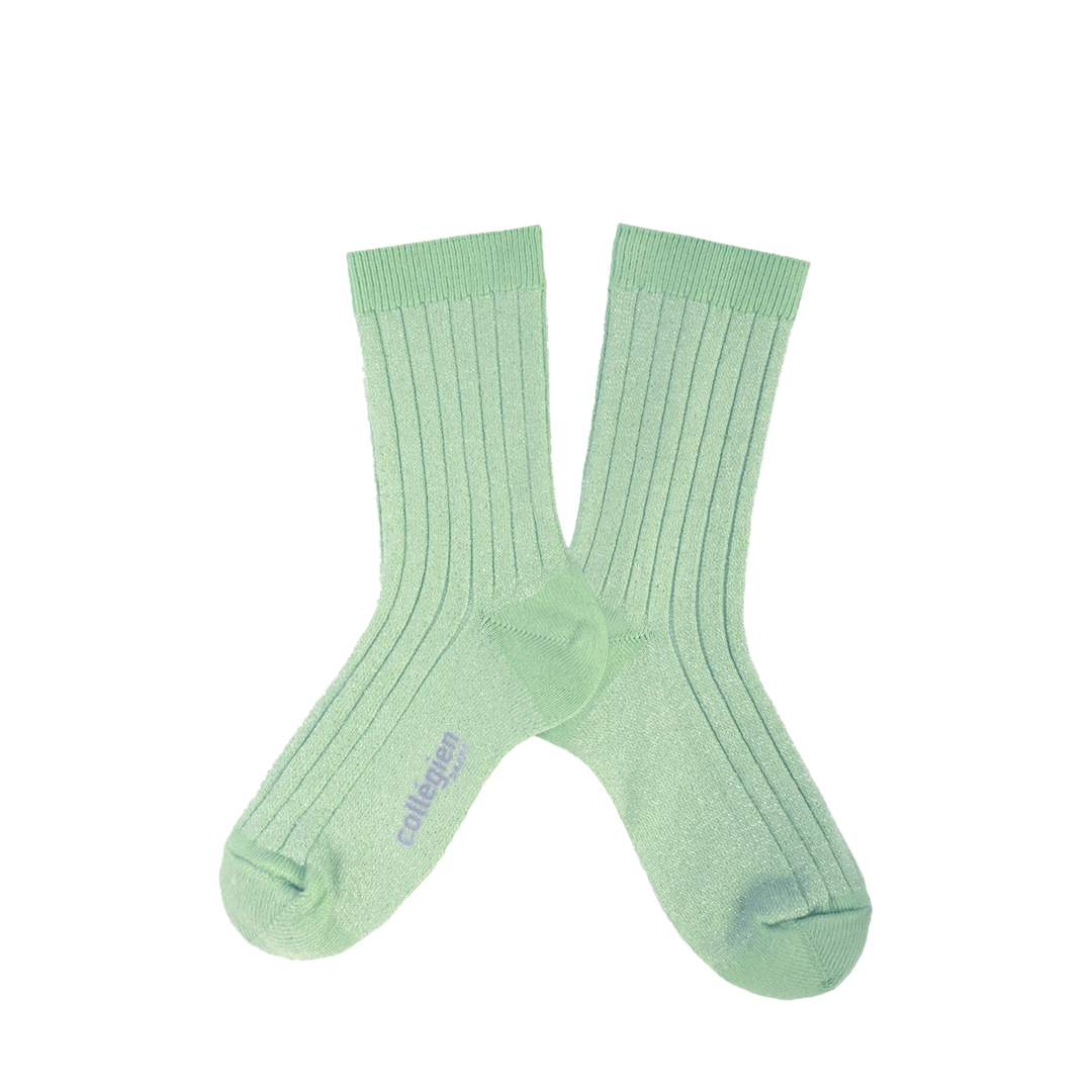 Shiny stockings with silver speckles - Verveine