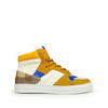 Witte sneaker met geel
