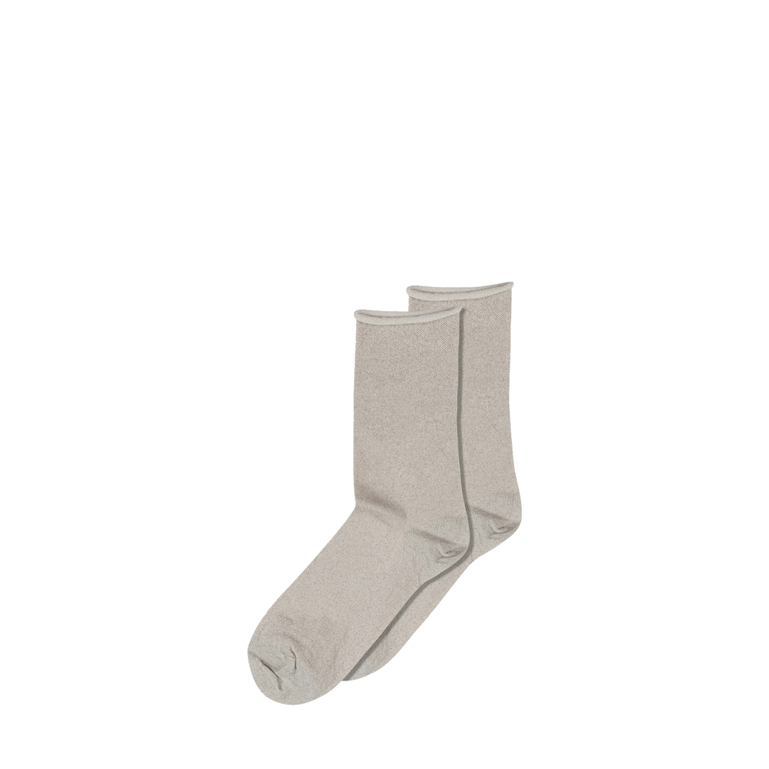 Socks with glitter in champagne