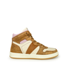 Sneaker wit met bruin