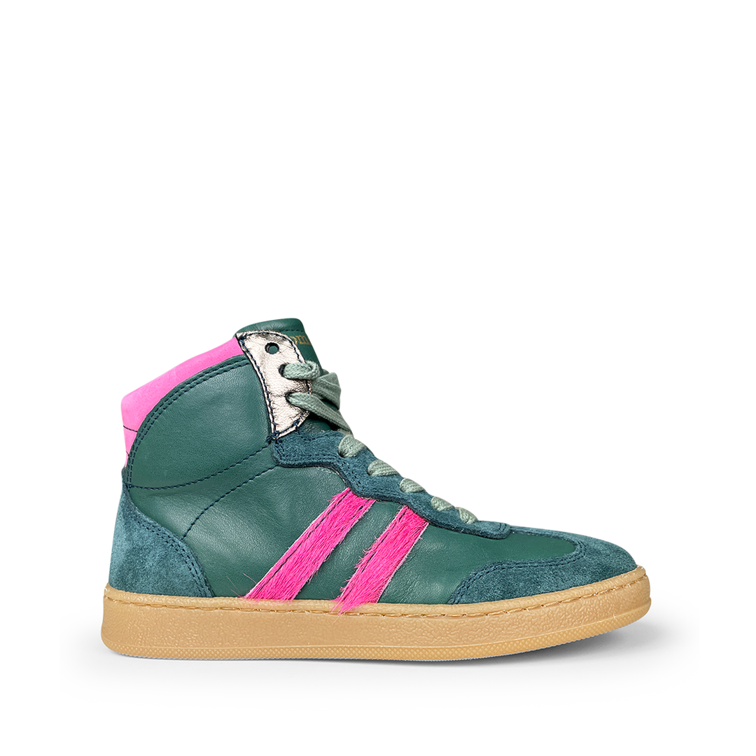 Sneaker met roze touch