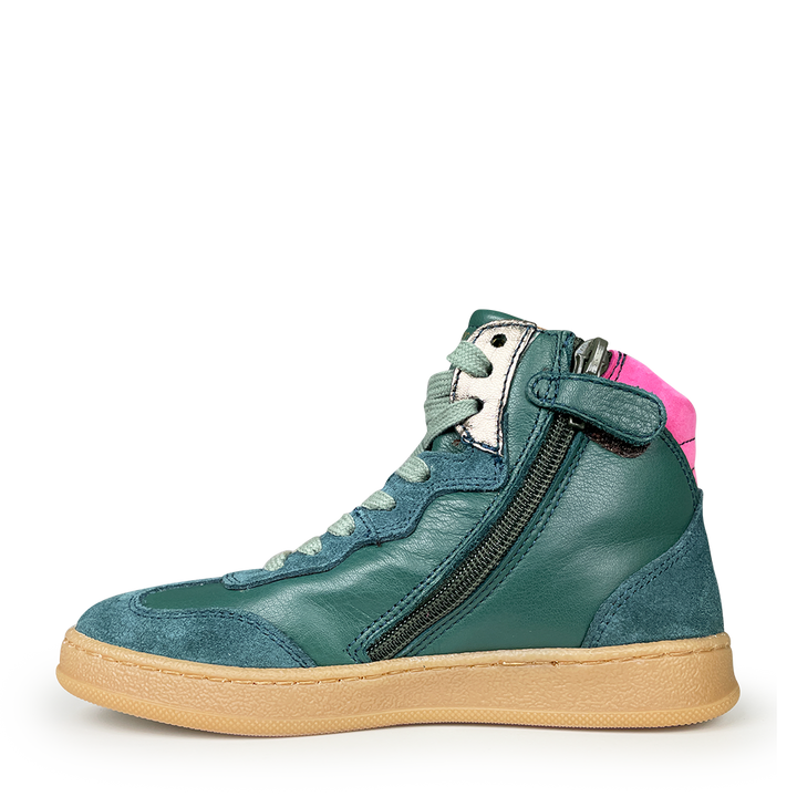 Sneaker met roze touch