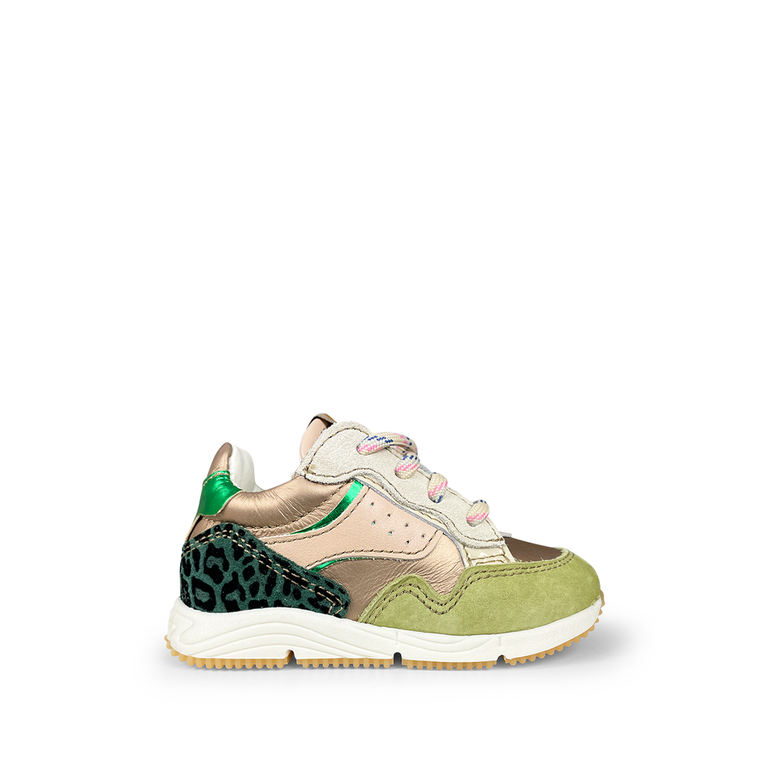 Sneaker groen / roze