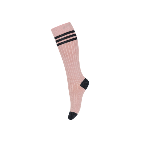 Pink knee socks with glitter