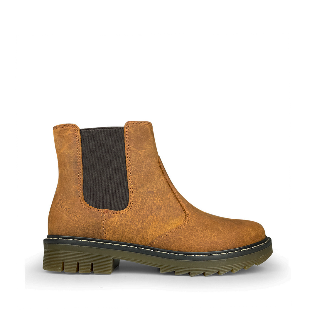Dark brown suede chelsea