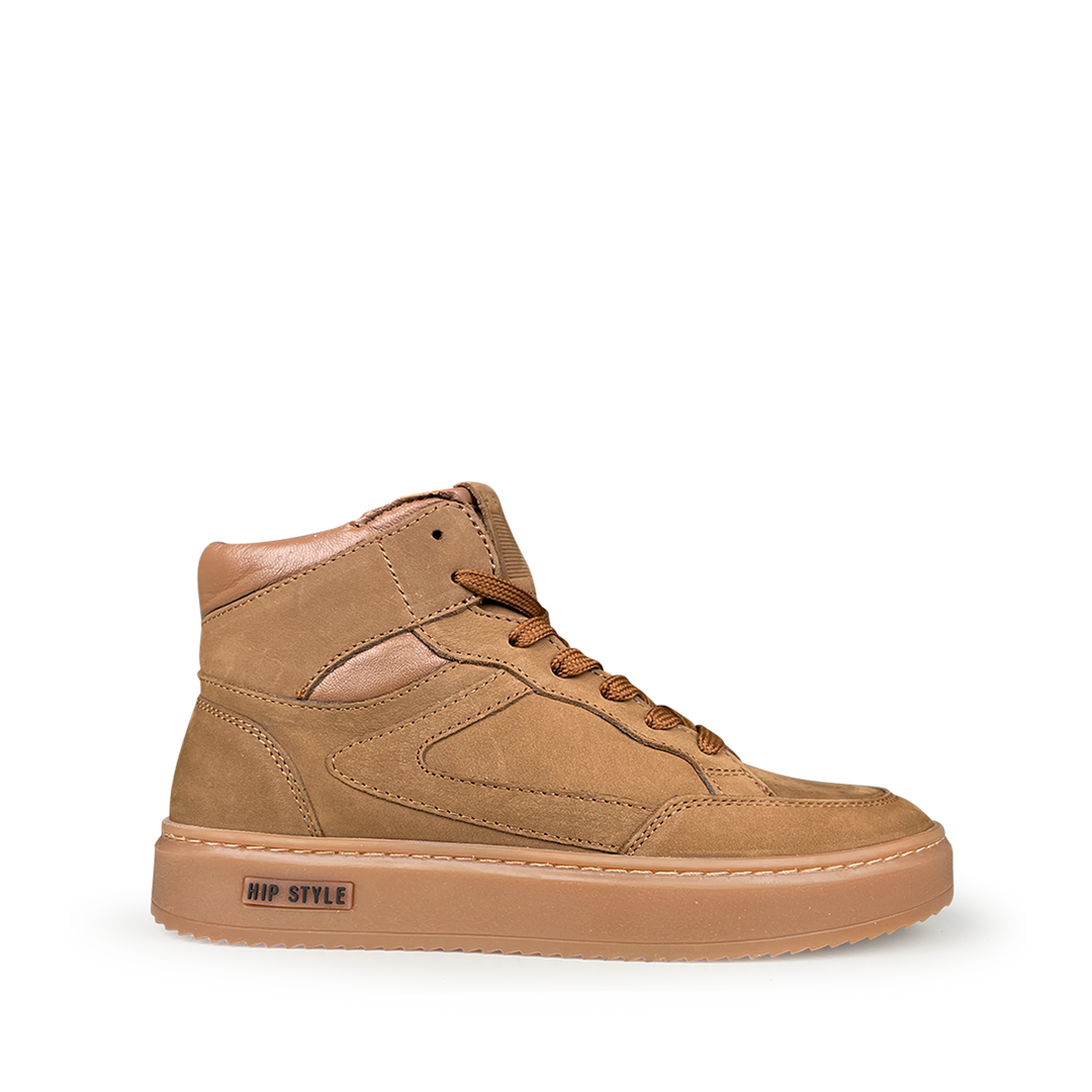 Hoge bruine sneaker