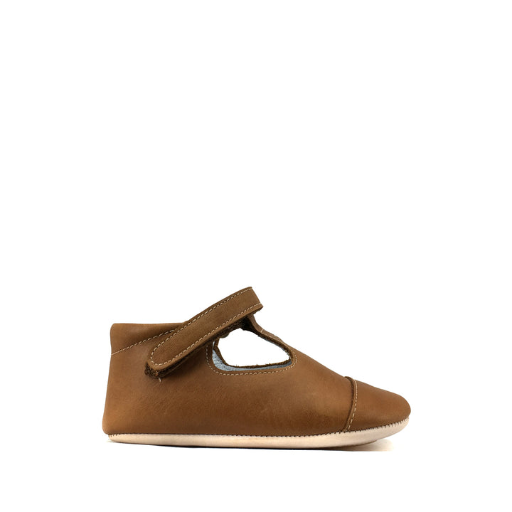Bruin ballerina préstapschoentje