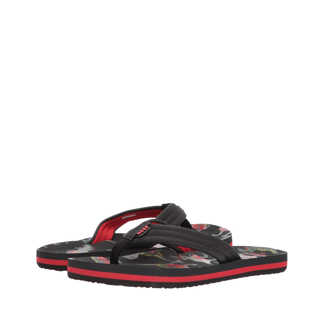 Kinder teenslippers met dinosaurus – bovenaanzicht