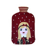 Hot water bottle with lurex Tsarine