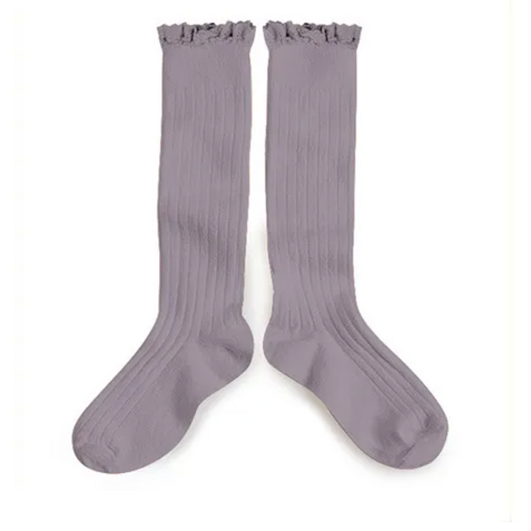Lilac knee socks Joséphine