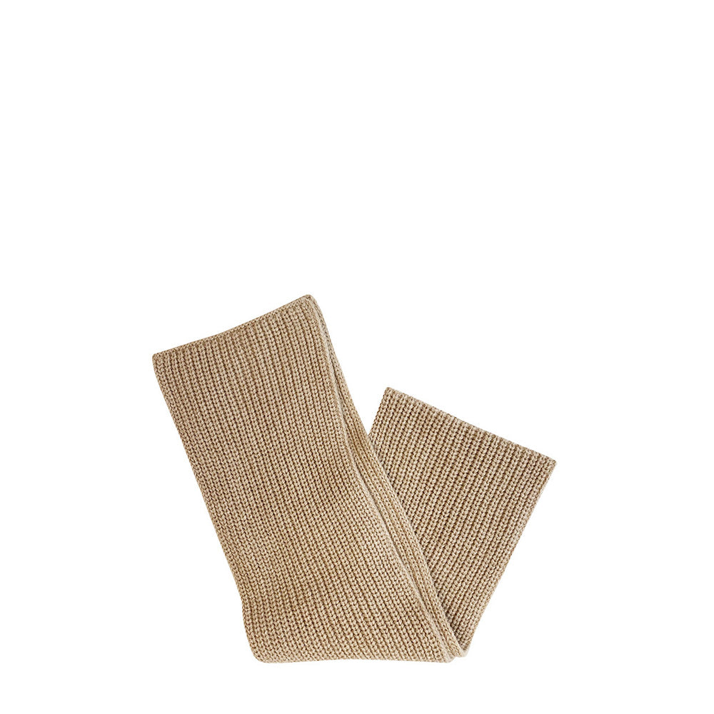 Beige gebreide sjaal
