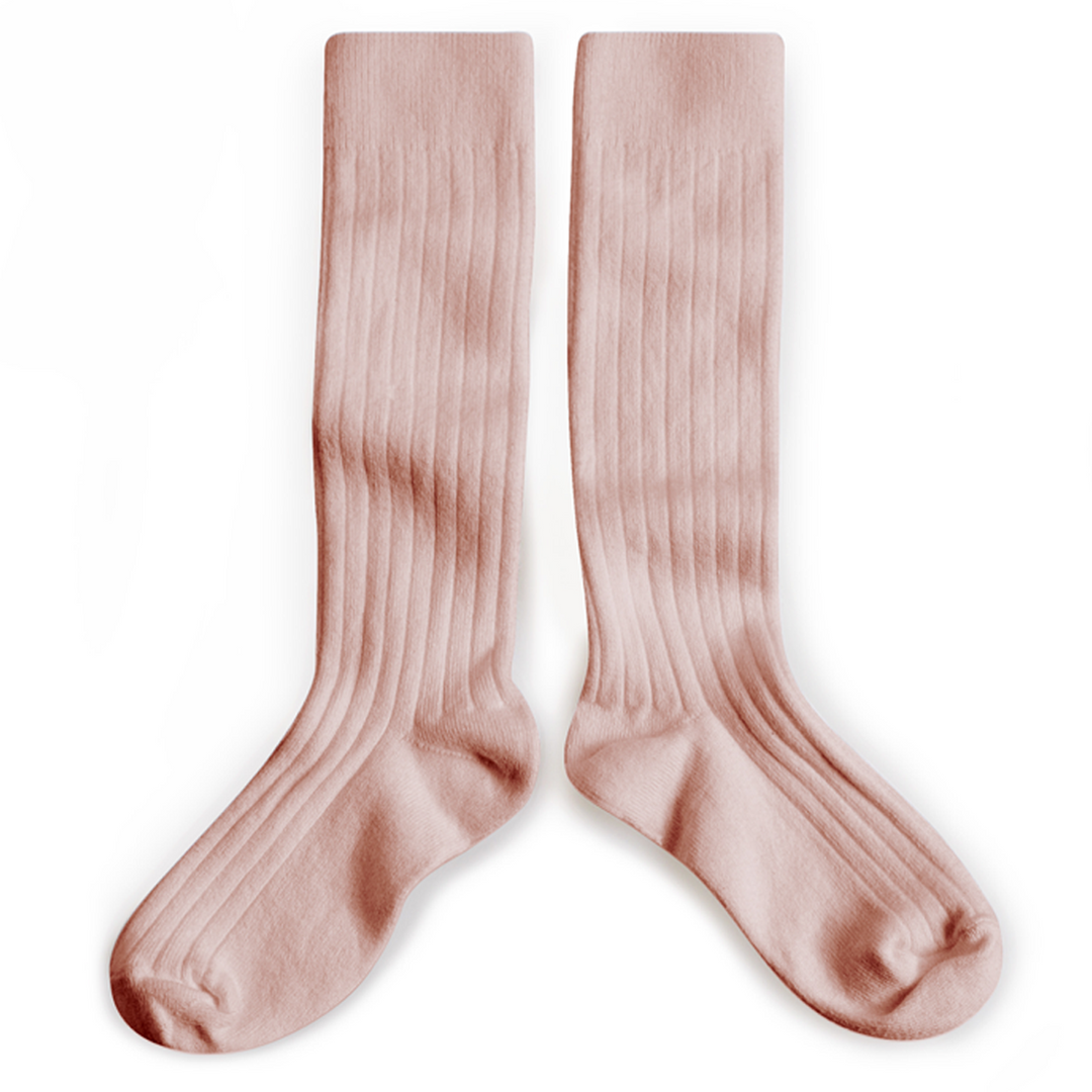Knee socks color old rose