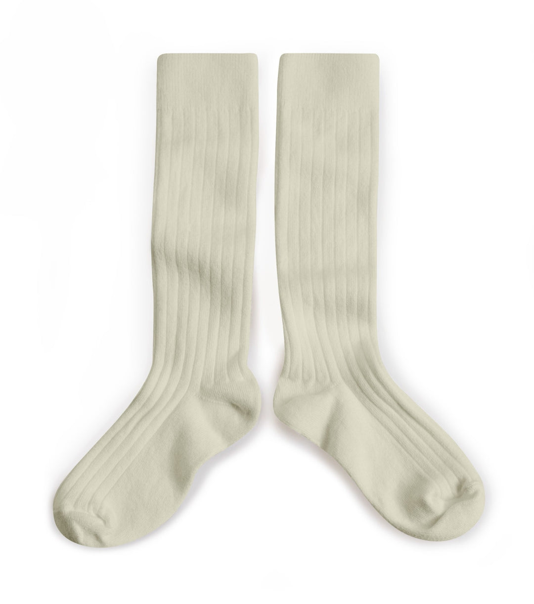 Knee socks soft grey