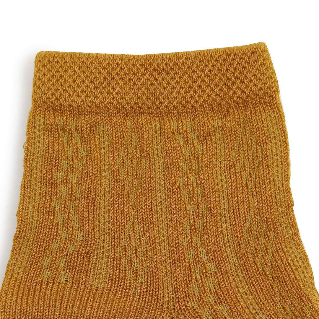 Dark yellow socks with Collégien drawing