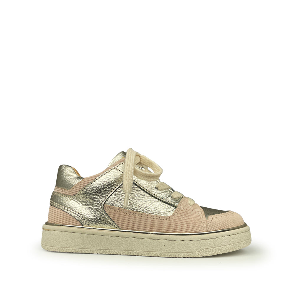 Sneaker roze en platina