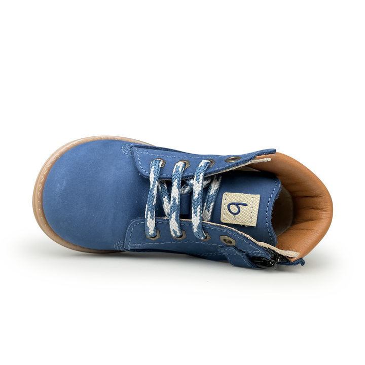 Blauwe veterbottine