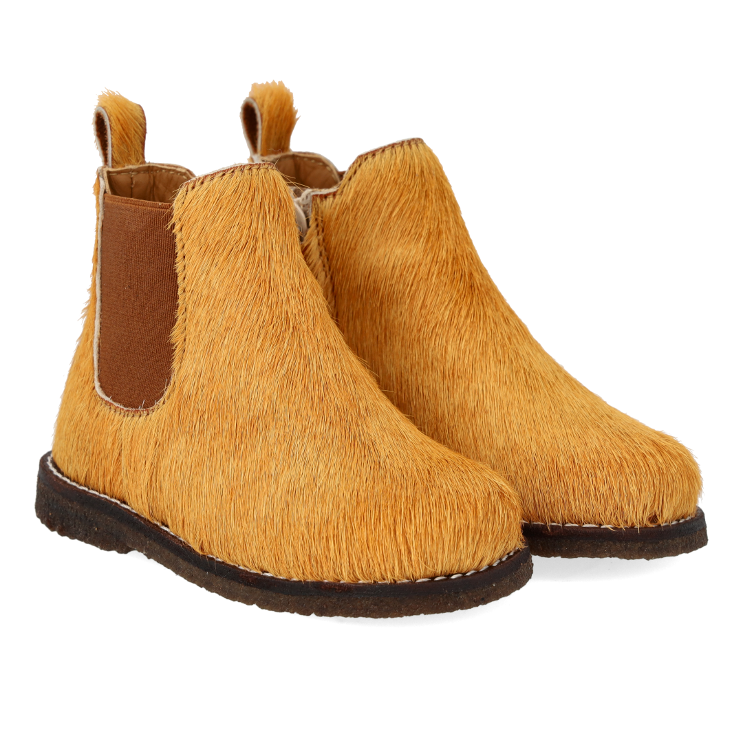 Kinderlaarsjes Angulus met ponyhair – zij- en voorkant