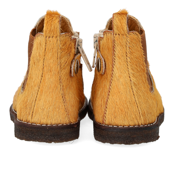 Achteraanzicht van Angulus chelsea boots voor kinderen in ponyhair