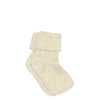 Cotton rib socks crème