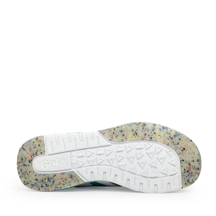 Gola sneaker zool met kleuraccenten onderaanzicht gerecycleerde zool