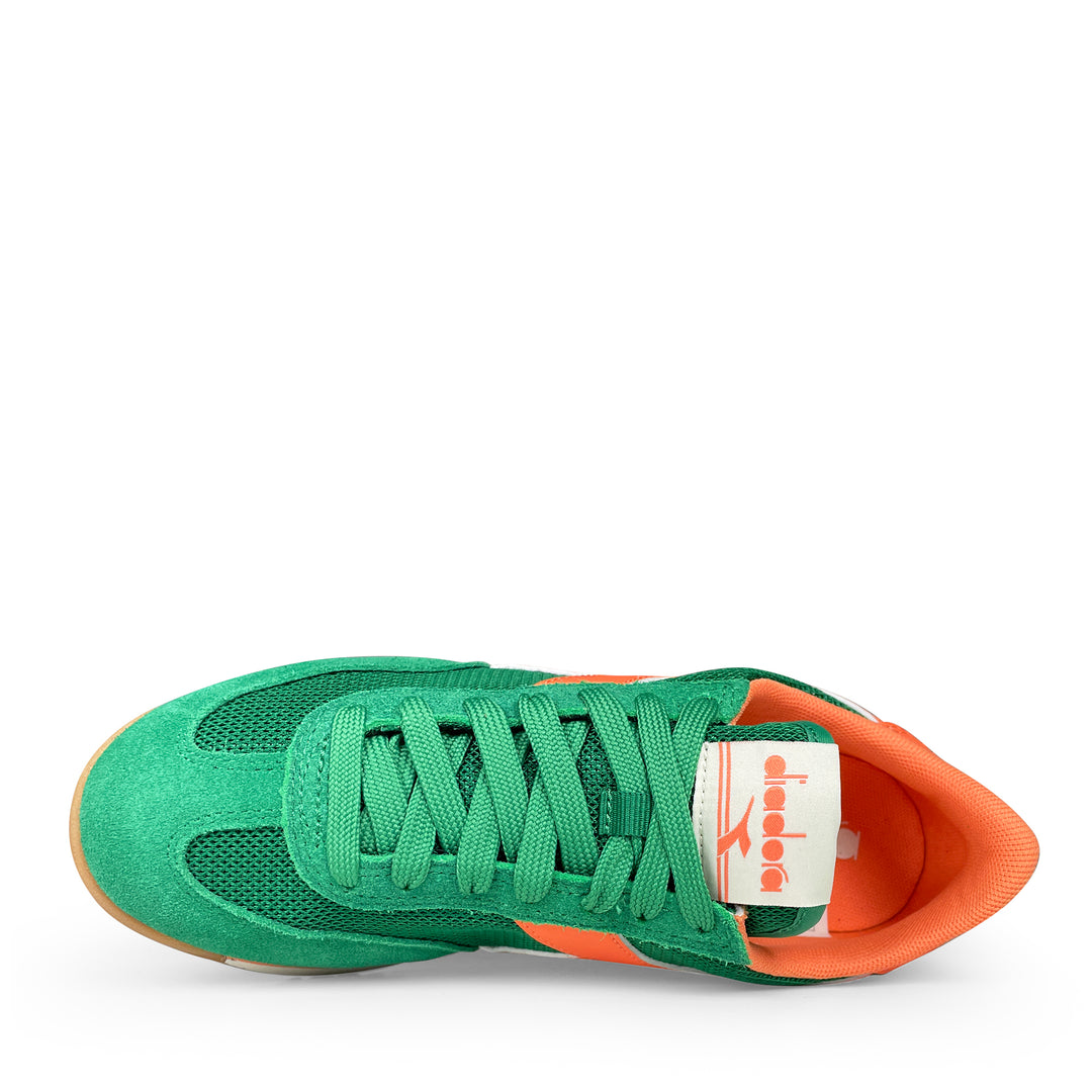Cross sneaker groen oranje