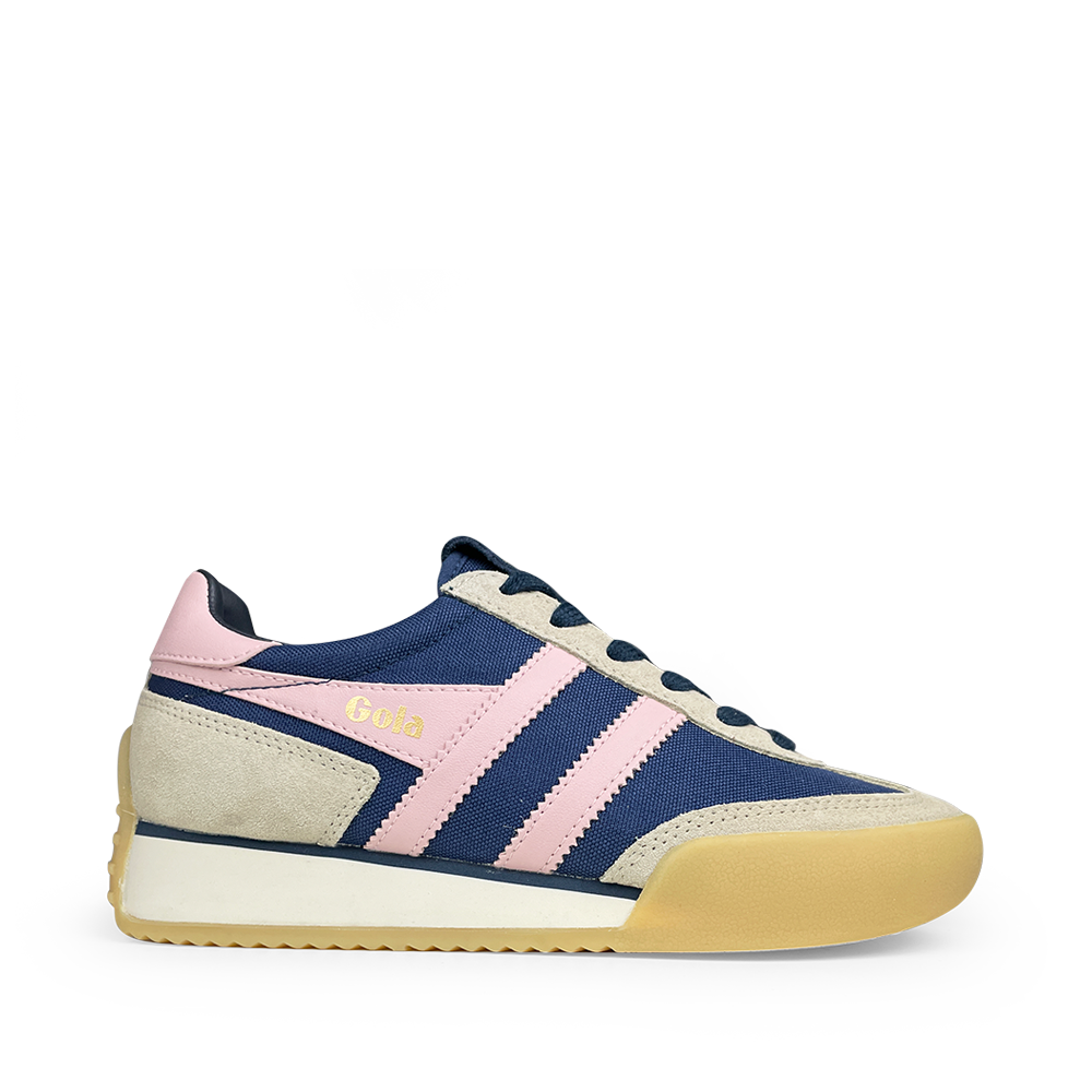 Pacer sneaker navy en roze