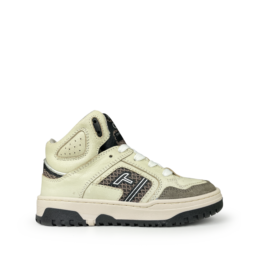 Hoge beige sneaker