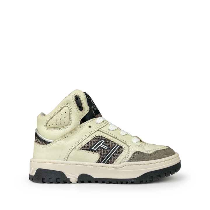 Hoge beige sneaker