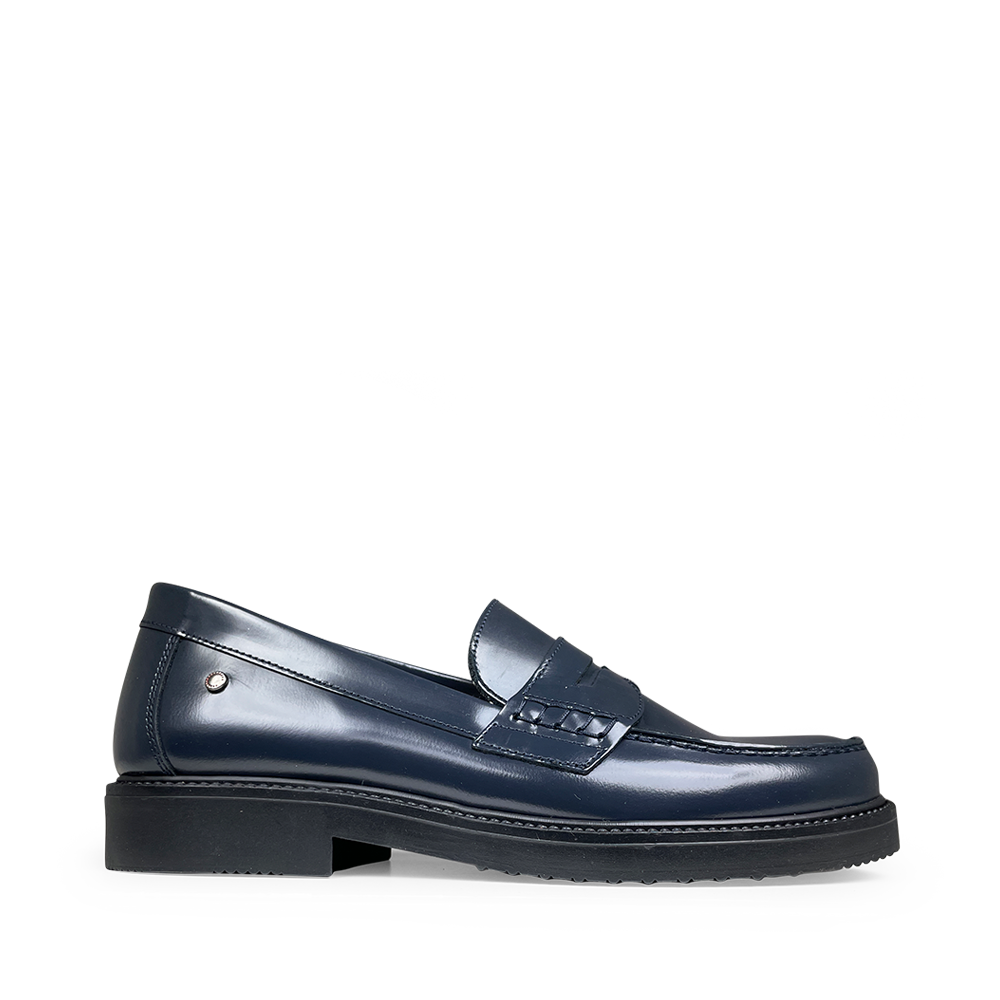 Confetti donkerblauwe lakleren loafer voor meisjes en dames – Anna Pops