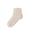 Short ribbed sock with Scottish yarn - caramel au beurre