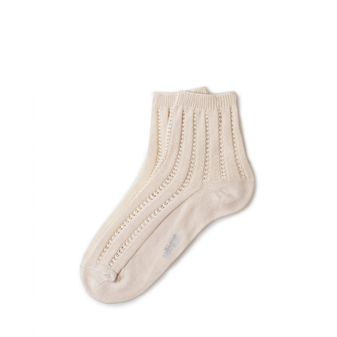 Short ribbed sock with Scottish yarn - caramel au beurre
