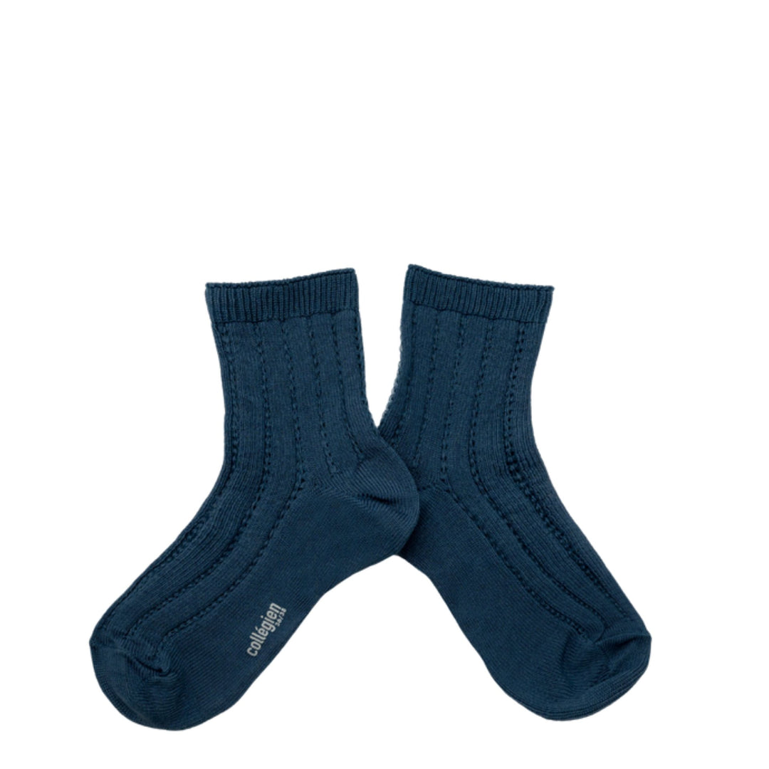 Short ribbed sock with Scottish yarn - caramel au beurre
