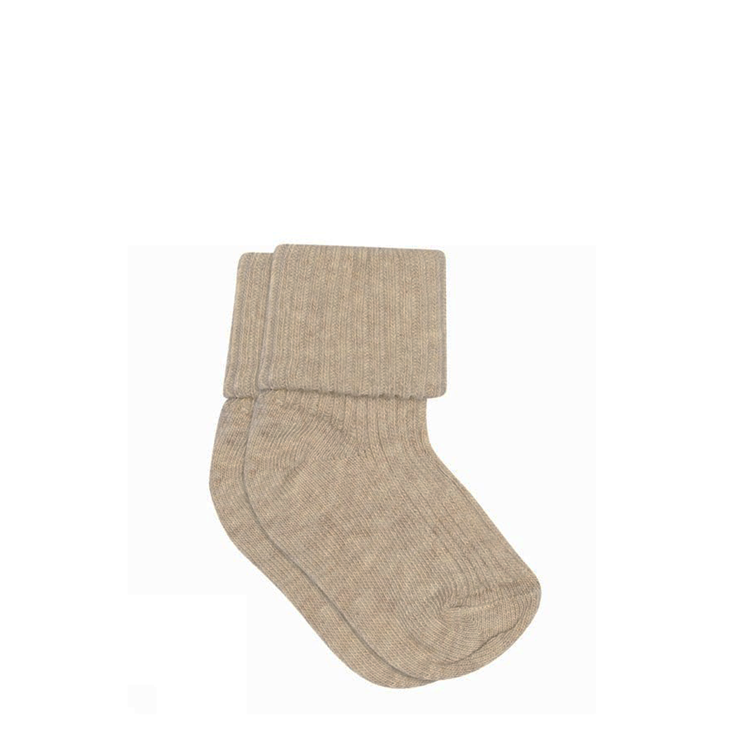 Meili baby socks - Beige Melange