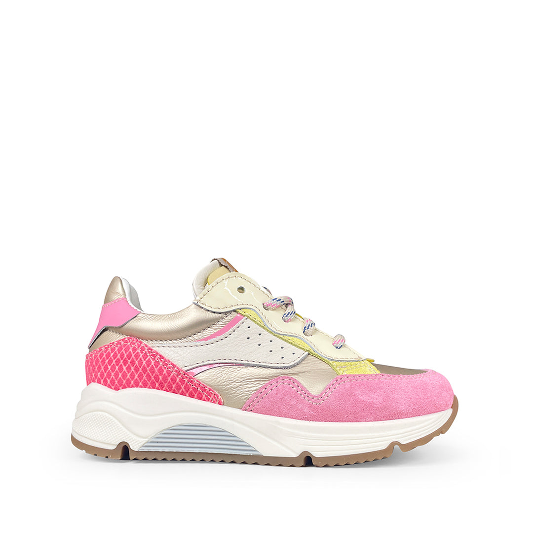 Sneaker green / pink