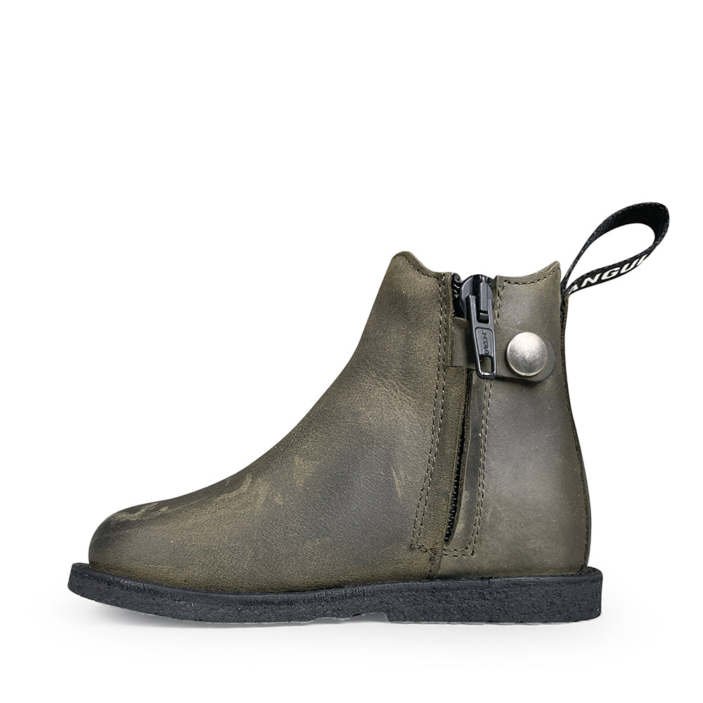 olijfgroene Chelsea boots kinderschoenen