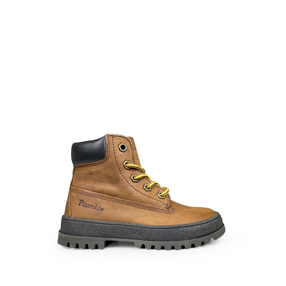 Stoere donkerbruine bottine