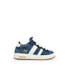 Sneaker blauw met wit