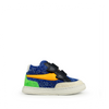 Sneaker meerkleurig blauw en oranje