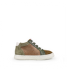 Sneaker groen en bruin