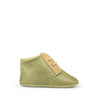Prestapper in groen met bruin