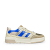 Witte sneaker zilver/blauw