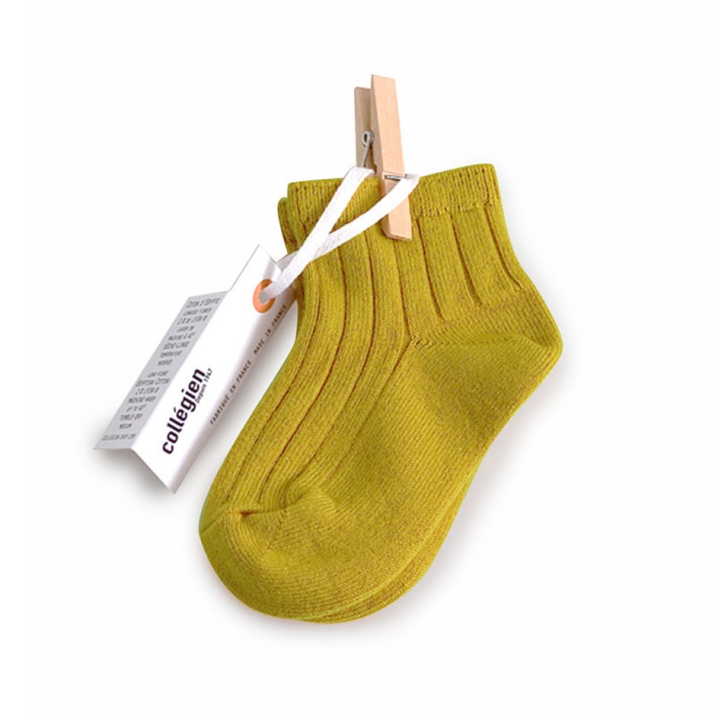 Collegien - Short socks green/yellow crocodile