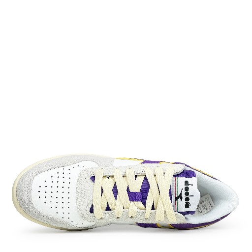 Diadora trainer White sneaker with purple