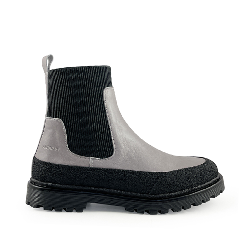 Angulus - Chelsea boot with track sole black/lavender