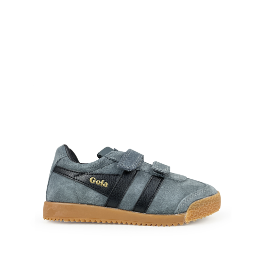 Kids shoe online Gola trainer GOLA blauwe sude Harrier Strap sneaker