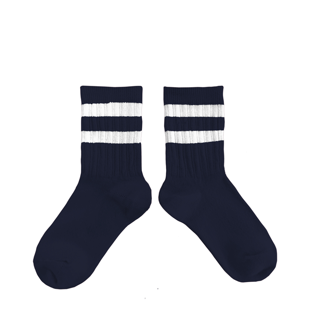 Collegien short socks Socks with stripes - Night blue