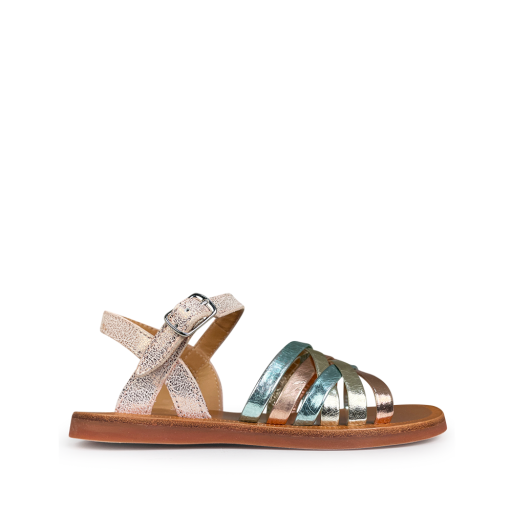 Pom d'api sandalen Sandaal multicolor gekruiste bandjes