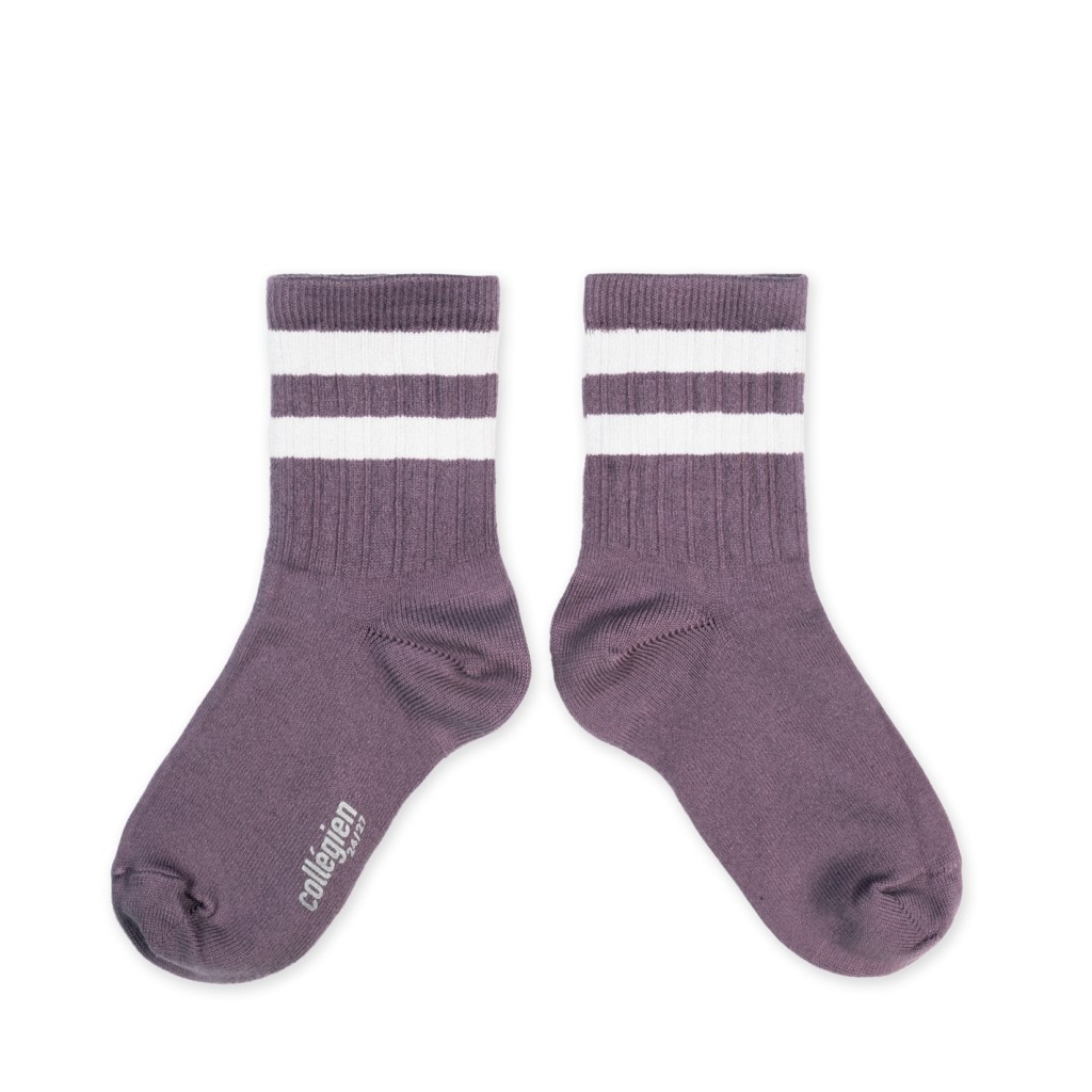 Collegien - Sport socks with stripes - glycine de japon