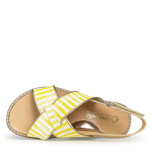 Rondinella sandals Sandal white-yellow and gold